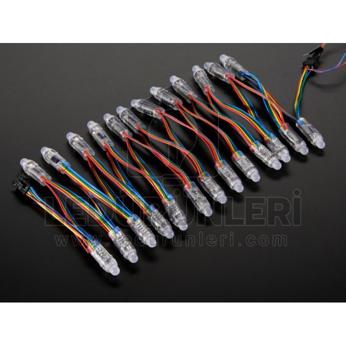 LEDLEN 5v. 12mm RGB Pixel Led Tekli (50 Adet)