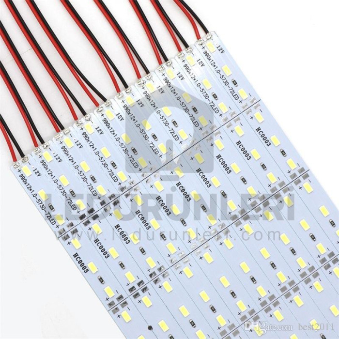 12v. 5730 72 Ledli Alüminyum Led Çubuk Bar (1 Metre) - LED.00153