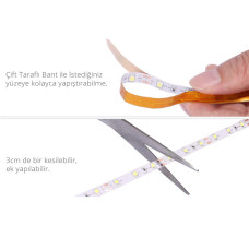 12v Tek Çipli Şerit Led İç Mekan 5 Metre