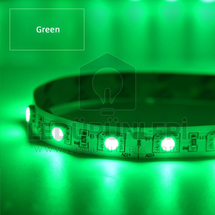 12v 3 Çipli 5050 60Led/m Şerit Led İç Mekan (IP20) (5 Metrelik) - LED.00190