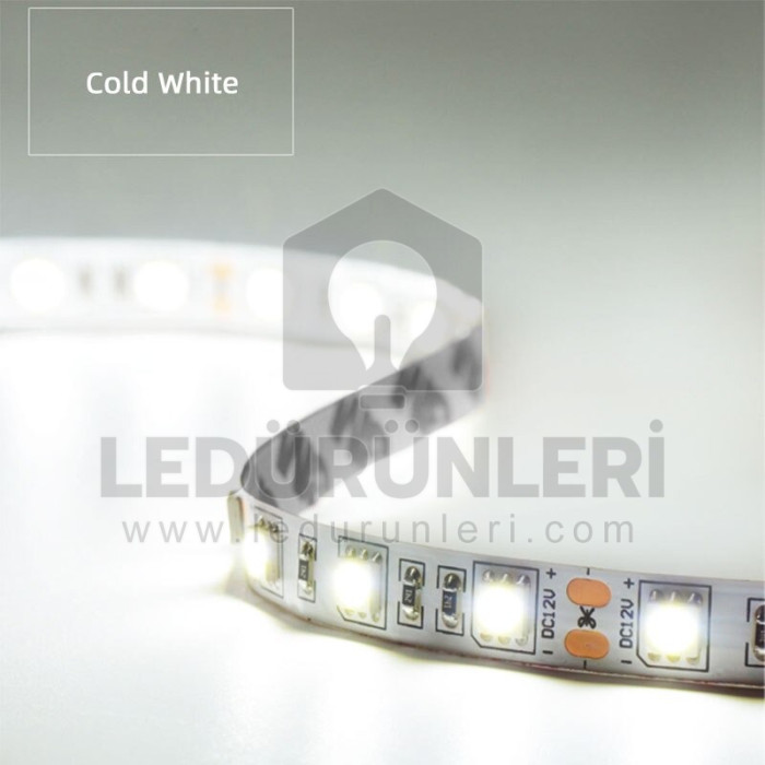 12v 3 Çipli 5050 60Led/m Şerit Led İç Mekan (IP20) (5 Metrelik) - LED.00190