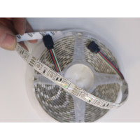 12V 60 Ledli 5050 3 Çipli RGB Şerit Led Silikonlu Dış Mekan IP65 (5 Metrelik)