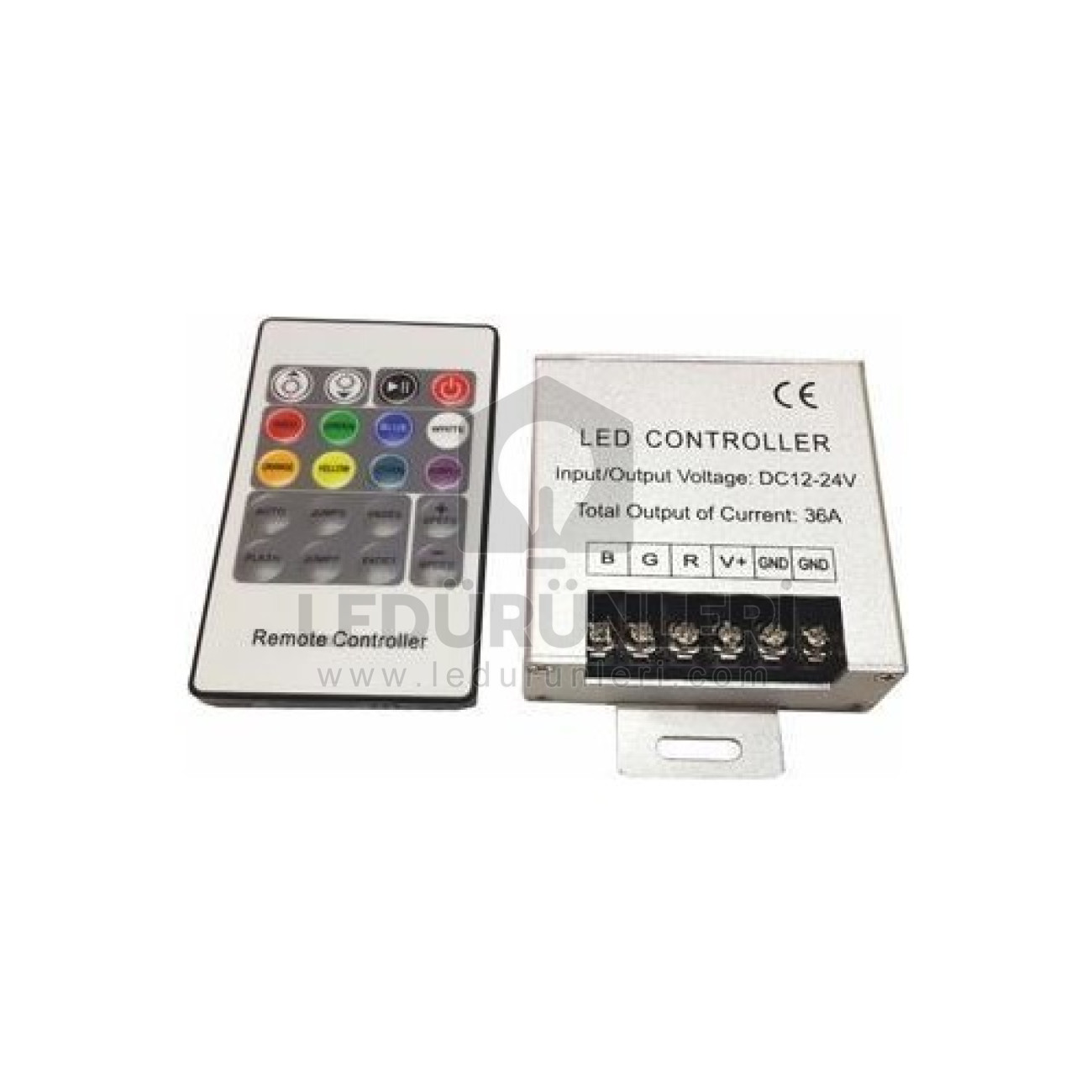 LEDLEN 20 Tuşlu 36A. RF Rgb Şerit Led Kontrol Kumandası