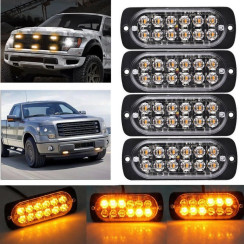 12v 12 Led Flaş Çakarlı Led Lamba