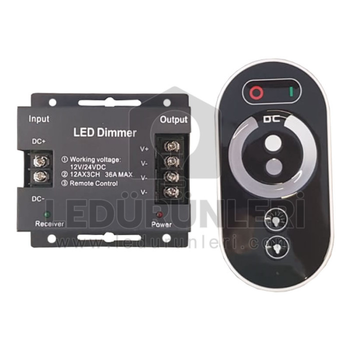 RF Tek Renk Kumandalı Led Dimmer (Dokunmatik) - LED.00221