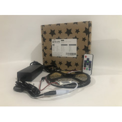 Animasyonlu Kayar RGB Magic Şerit Led SETİ (Adaptör+Kumanda) Tak Çalıştır (5 Metre)