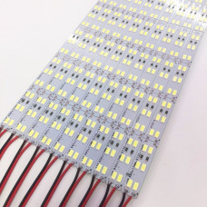 12V. 5730 144 Led Çift Sıra Bar Led Aydınlatma Alüminyum Kasa (1 Metre)