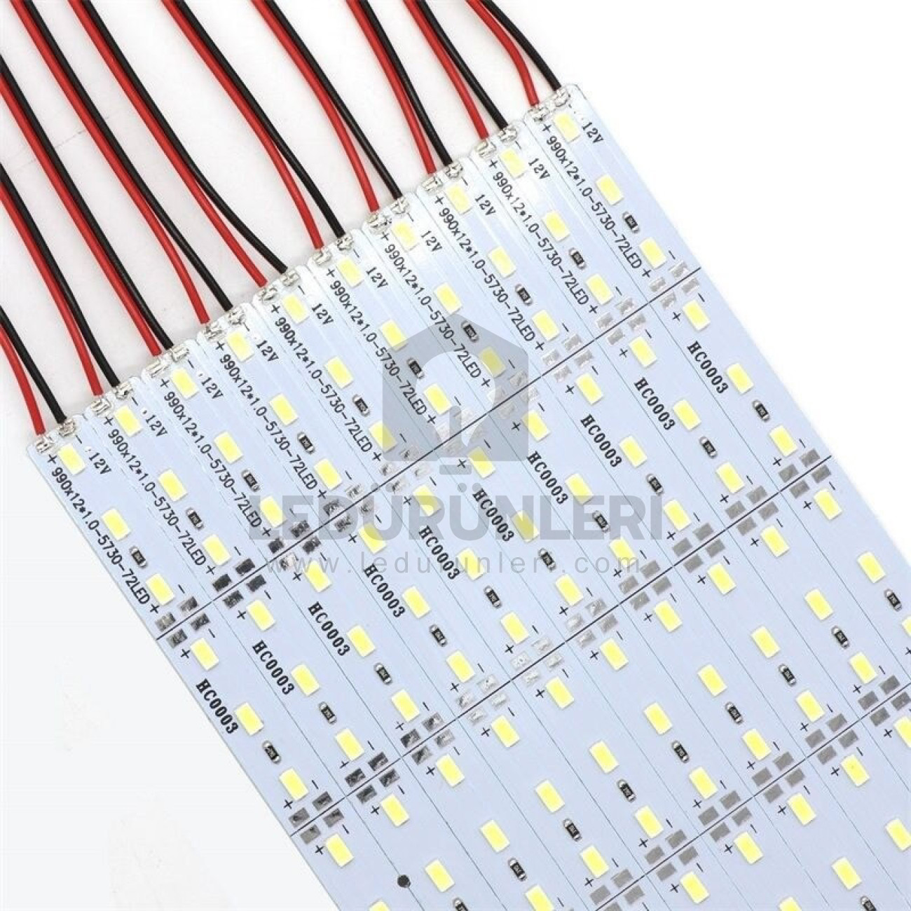 LEDLEN 24v. 5730 72 Ledli Alüminyum Led Çubuk Bar (1 Metre)
