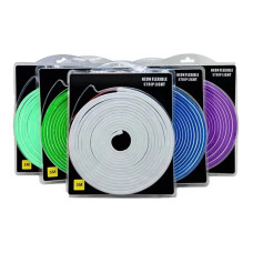 6x12mm Neon LED Şerit – Esnek, Dekoratif ve Suya Dayanıklı Işık (5 Metrelik)
