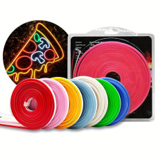 6x12mm Neon LED Şerit – Esnek, Dekoratif ve Suya Dayanıklı Işık (5 Metrelik)
