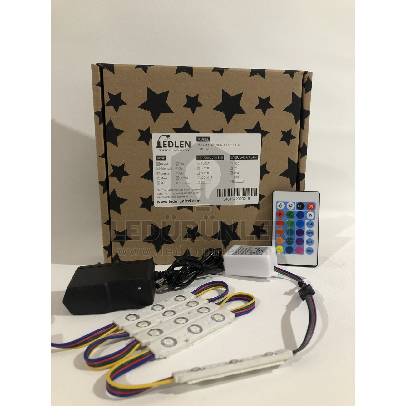 LEDLEN RGB Led Ayna Kenarları Aydınlatma - Hazır Kurulu Paket Tak Çalıştır