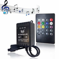 IR Müziğe-Sese Duyarlı RGB Led Kontrol Cihazı