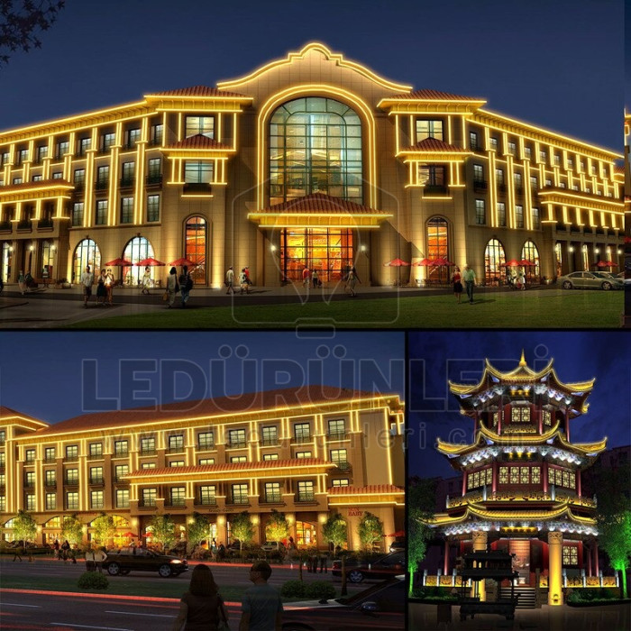 220v 8x16mm Neon Hortum Led Dış Mekan (50 Metre) - LED.00289