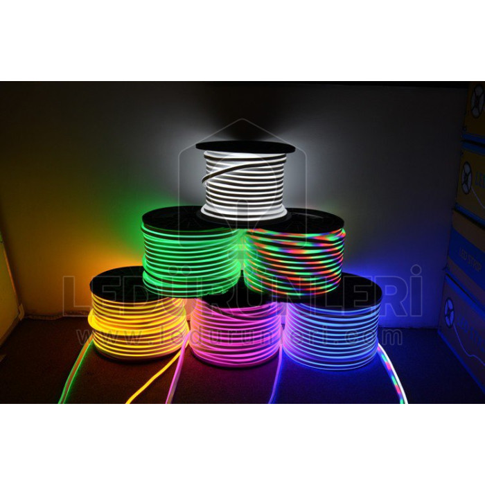 220v 8x16mm Neon Hortum Led Dış Mekan (50 Metre) - LED.00289