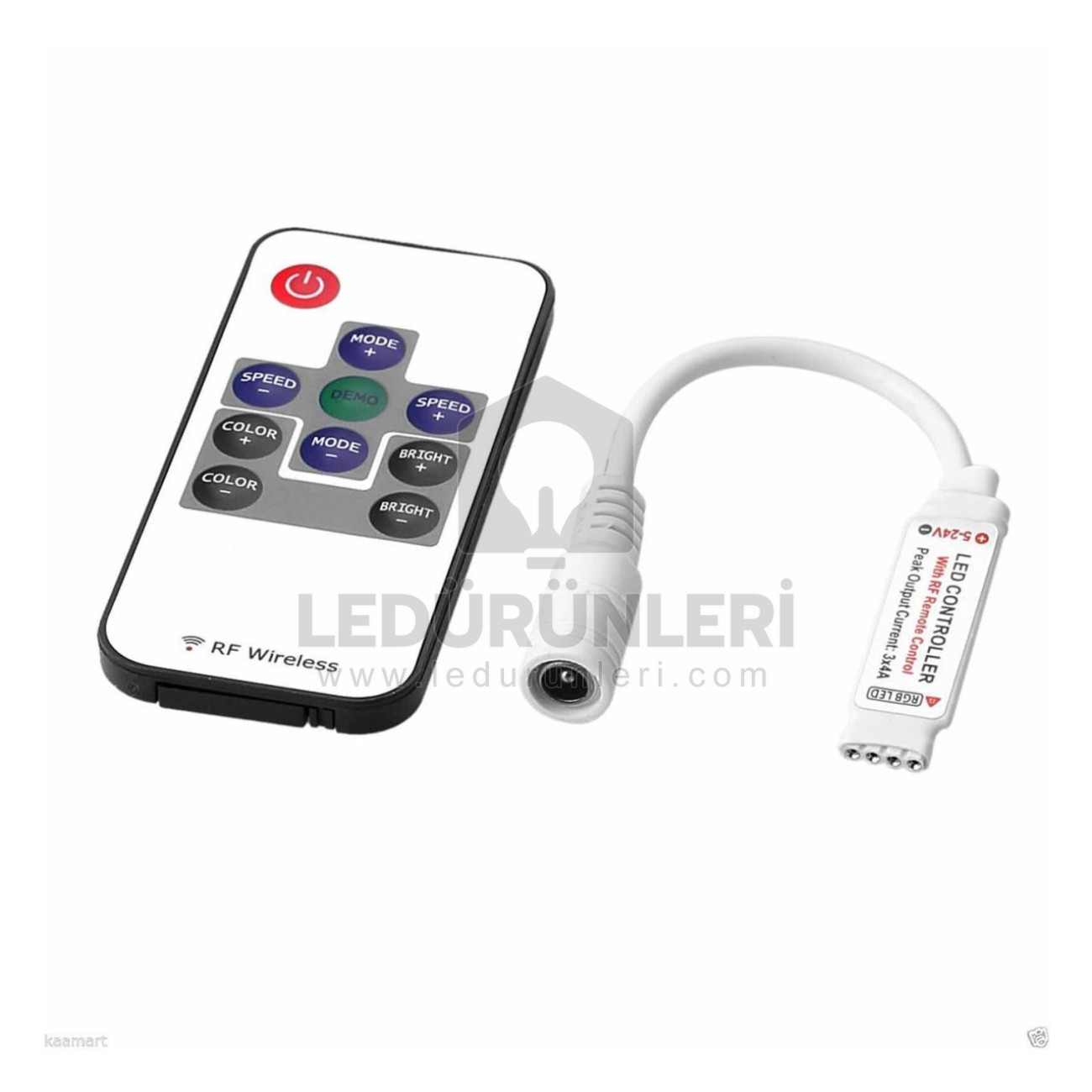 LEDLEN RF Uzaktan Kumandalı RGB Led Kumandası