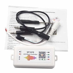 SP107E RGB Pixel LED Kontrol Cihazı – Müzik ve Ses Duyarlı, Mobil Uyumlu LED Denetleyici