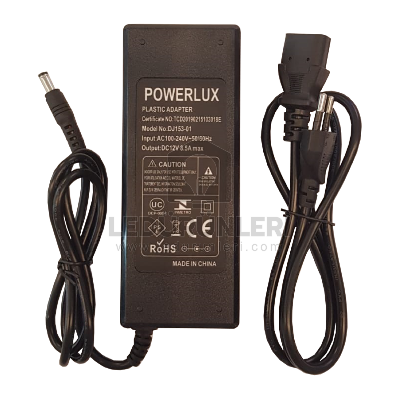 LEDLEN 12 Volt 8.5 Amper Masa Tipi Adaptör