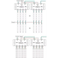 SP901E 8 Kanal Pixel Led Sinyal Yükseltici Amplifikatör Repeater
