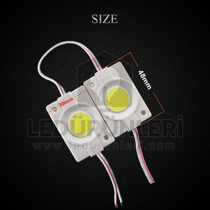 LEDLEN 24v Yuvarlak Cob Led Modül Beyaz