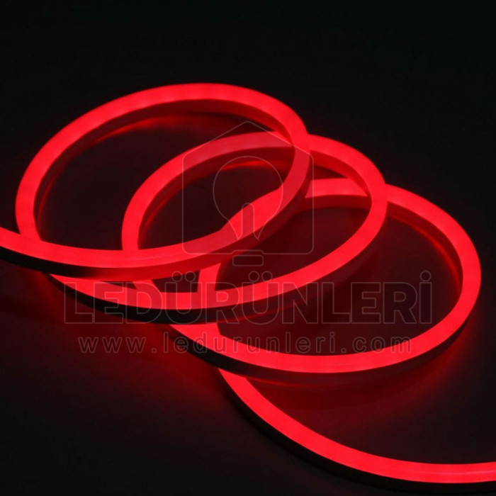 LEDLEN 24v 8x16mm Neon Led 50 Metre Tek Parça Ruloda