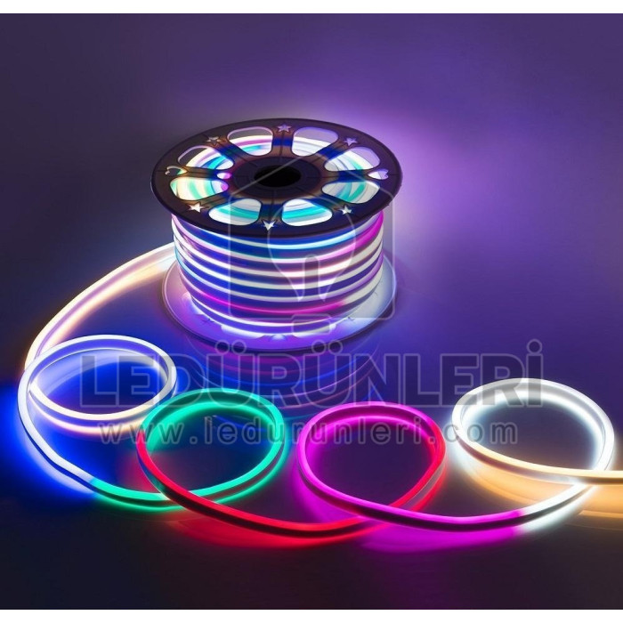 24 Volt RGB Pixel Neon Led IC1903 14x25mm 1S (5 Metre) - LED.00404