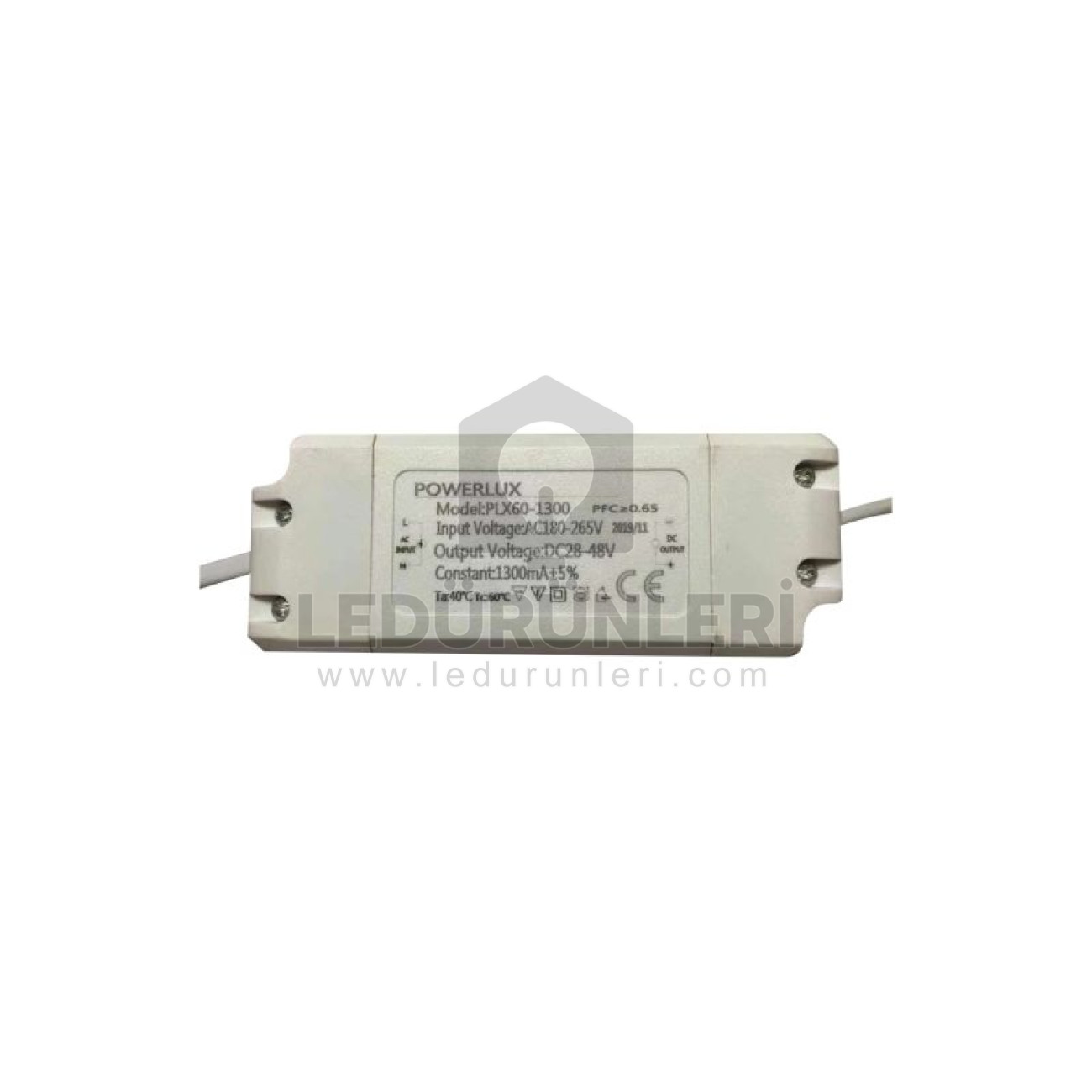 Powerlux 60-1300 Plastik Kasa Led Driver Ip 20