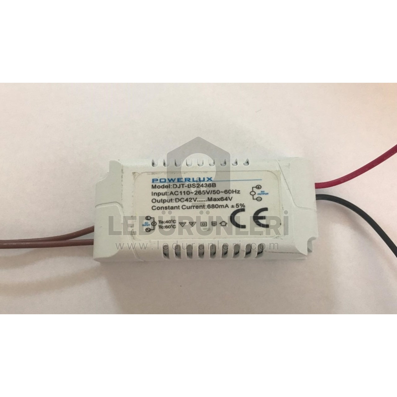 Powerlux 14-21x3W. 42-64V. 680ma. IP20 Power Led Sürücüsü