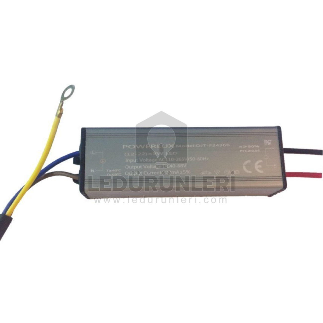 Powerlux 12-22x3W. 40-68V DC 700ma. IP67 Power Led Sürücüsü