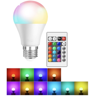 9W E27 Duylu Kumandalı Rgb Led Ampül