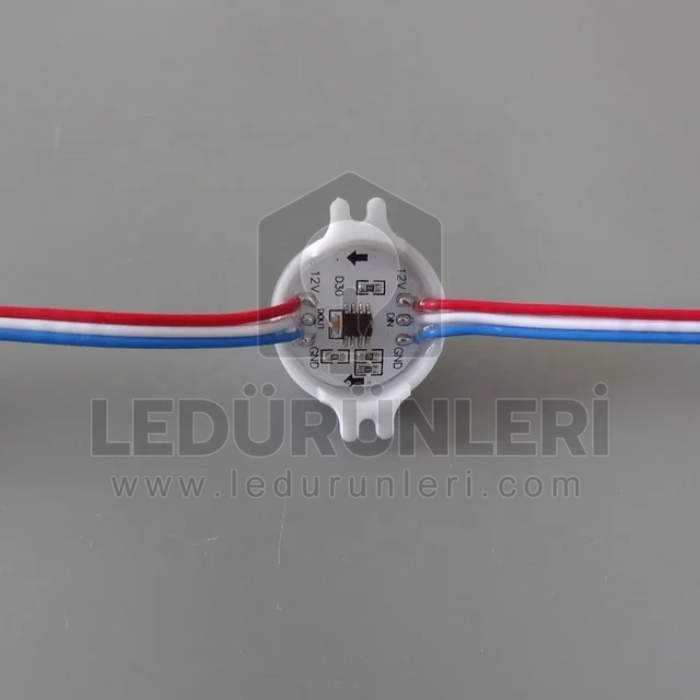 30mm RGB Pixel Modül Led (20 Adet) - LED.00458