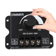 Manuel Pot Çevirmeli 12V, 24V 30A. Led Dimmer