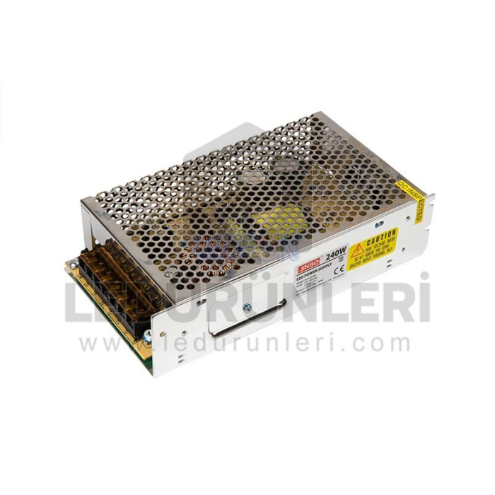 24V 10A. 240W Metal Kasa Adaptör - LED.00602