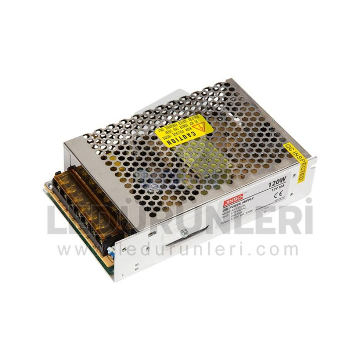 Jinbo 12 Volt 10 Amper 120W Metal Kasa Adaptör