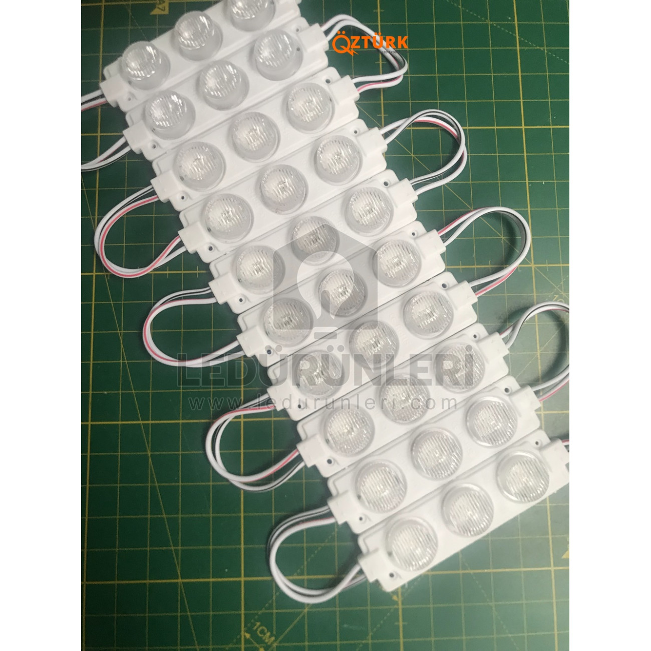 LEDLEN 12v Üçlü RGB Modül Led Mercekli (Kendinden Flaşlı)