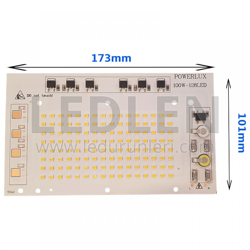 220V 100W SMD Ledli Hazır Projektör PCB Led - LED234651