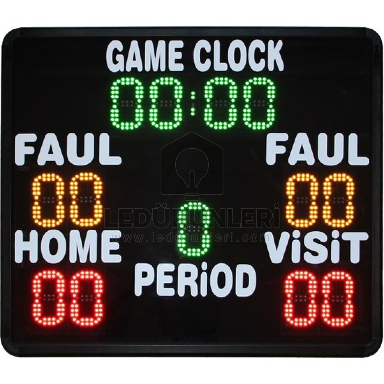 DijitalScreen Led Futbol Skorbordu 70 cm X 80 cm Faul Göstergeli