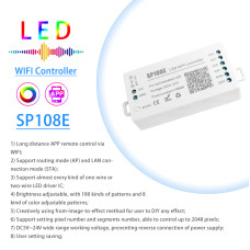 SP108E 2048IC Wifi App Kontrollü Adreslenebilir Pixel Led Kontrol Cihazı