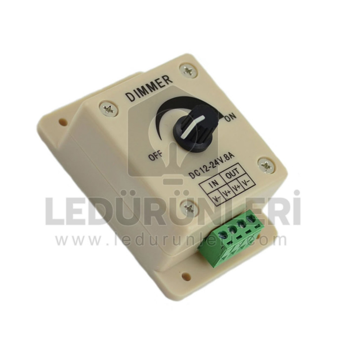 Manuel Led Dimmer 12 Volt 8 Amper - LED.00077