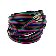RGB Şerit LED Güç Kablosu 4x0.22mm - 10m, 20m, 100m Seçenekleri