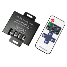 12V-24V 30A RF Kumandalı Tek Renk Şerit LED Dimmer | Parlaklık Ayarlı Kontrol Cihazı