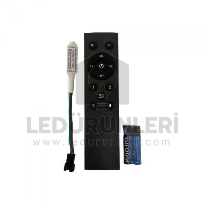 Tek Renk Pixel Şerit Led Kontrol Cihazı RF Kontrol Kumandalı - LED.00802