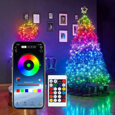 Yeni Yıl / Yılbaşı için RGB Pixel Led Işık Süsleme 10 Metrelik