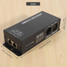 DMX-512 Decoder 4 Kanal RGB-RGBW Denetleyici DMX 512 Led Kontrol 4x8 Amper