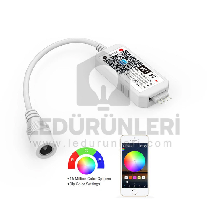 Akıllı RGB Led WiFi APP Kontrol Kartı Kumandalı - LED.00813
