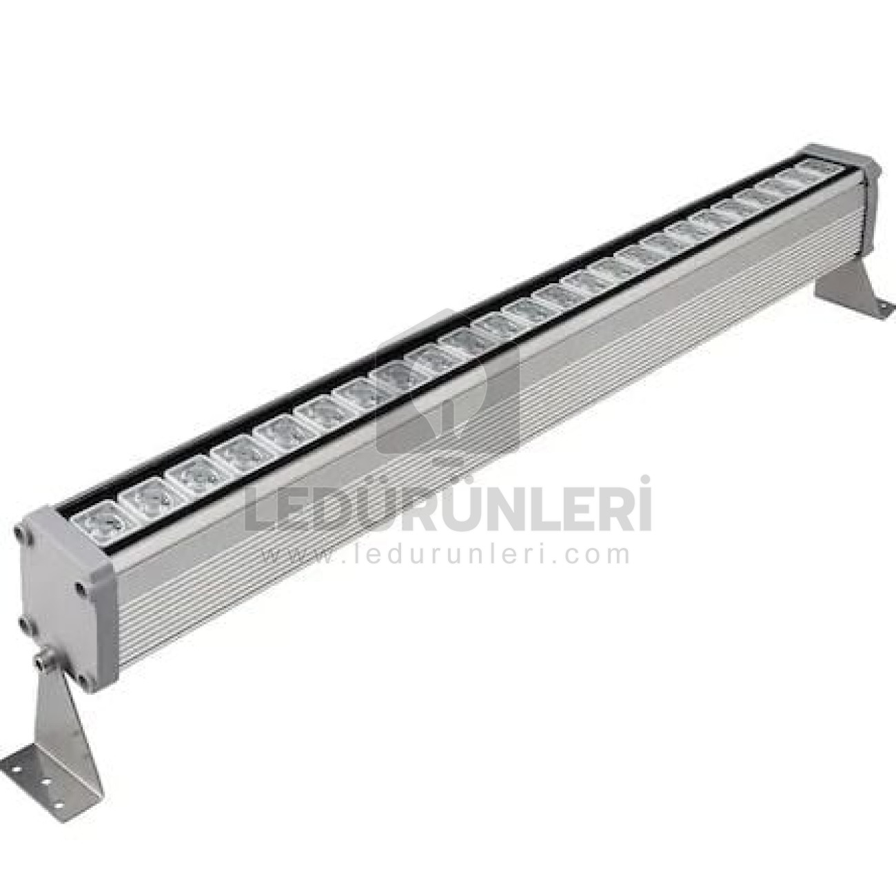 LEDLEN Wallwasher Bina Duvar Led Aydınlatma 67 Cm 24 Watt Kırmızı