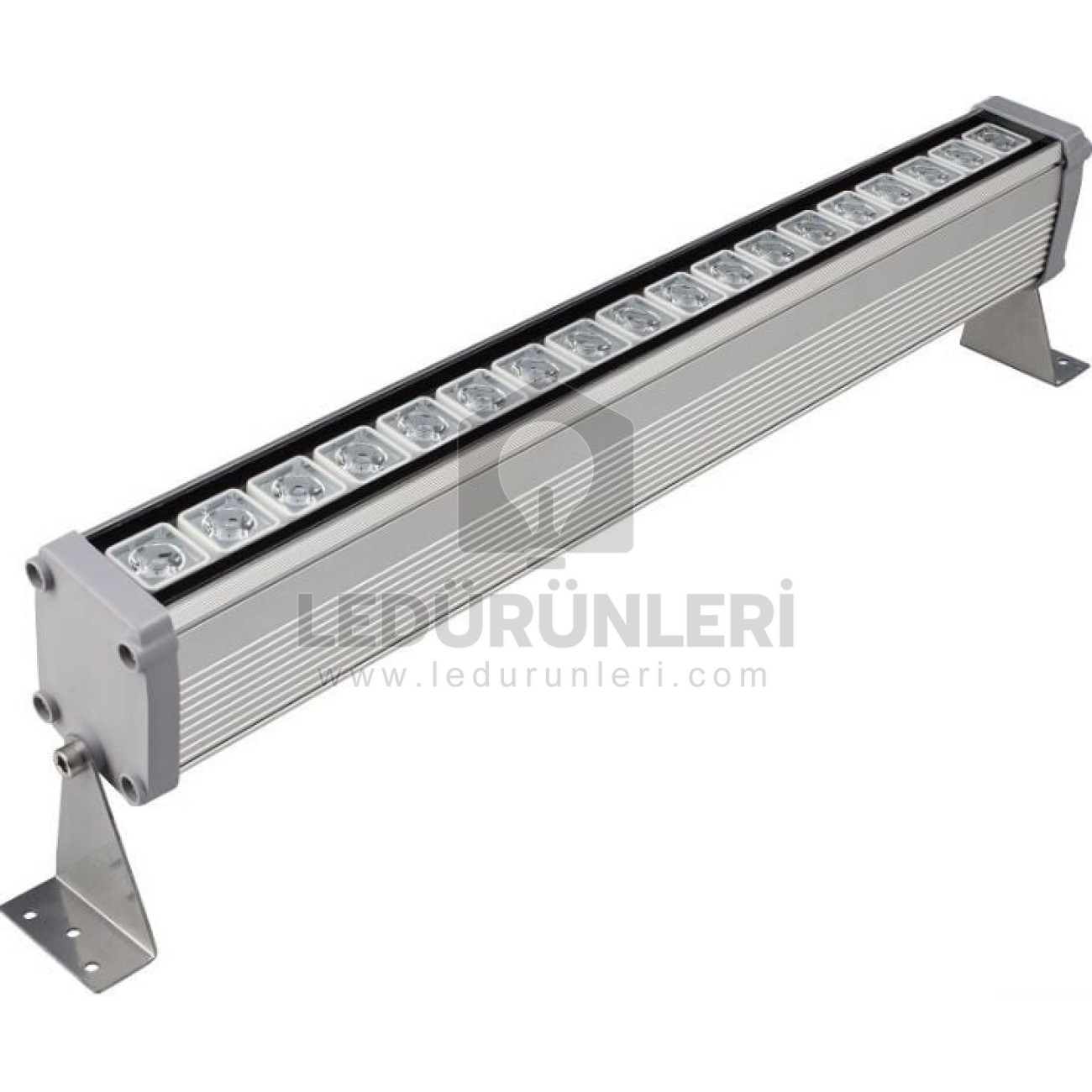 LEDLEN Wallwasher Bina Duvar Led Aydınlatma 50 Cm 18 Watt Kırmızı