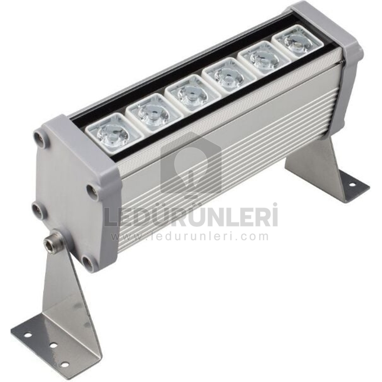 LEDLEN Wallwasher Bina Duvar Led Aydınlatma 20 Cm 6 Watt Kırmızı