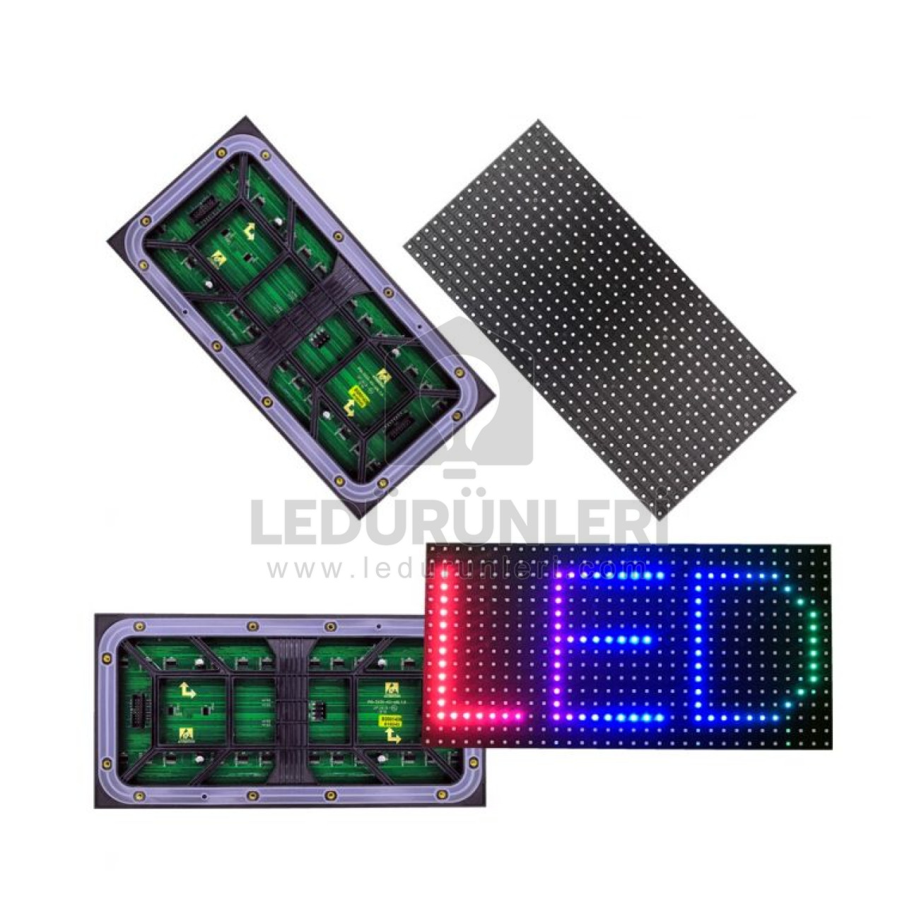 Qiangli P10 Dış Mekan 16x32cm SMD RGB Led Panel