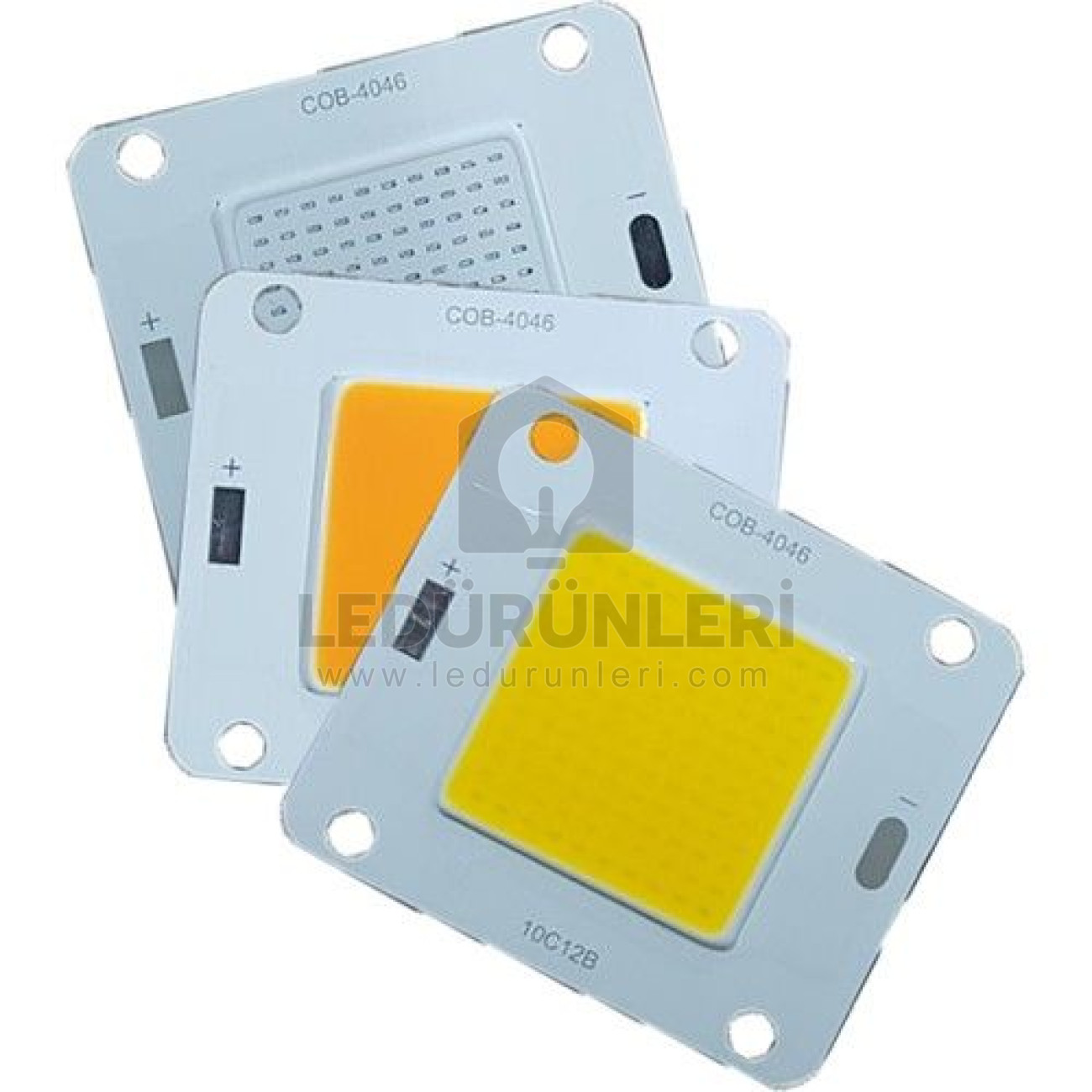 LEDLEN 12V 50W Mavi Cob Led 12 Volt 50 Watt Cob Led