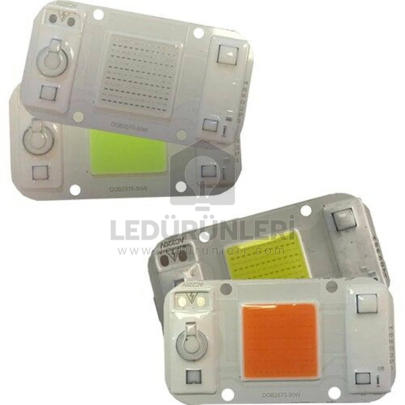 LEDLEN 220 Volt Cob Led Gün Işığı 220 V 50W Projektör Ledi
